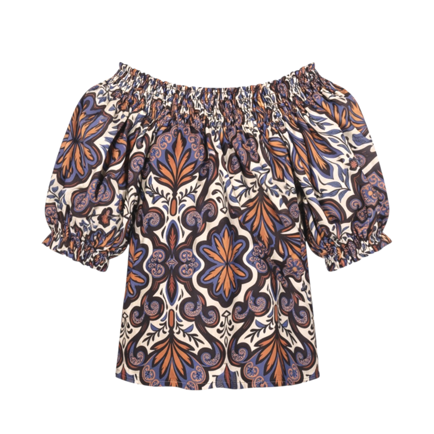 
                  
                    Blusa celeste naranjo
                  
                