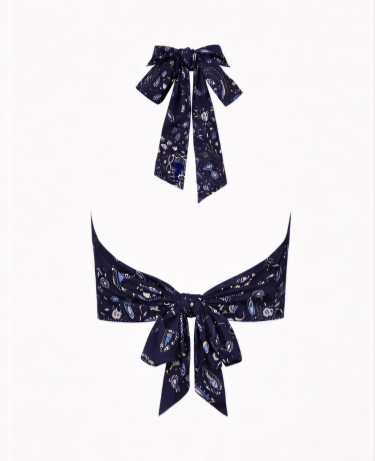 
                  
                    Top halter bandana azul
                  
                