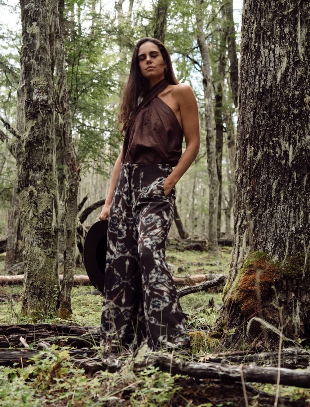 Top halter lino café
