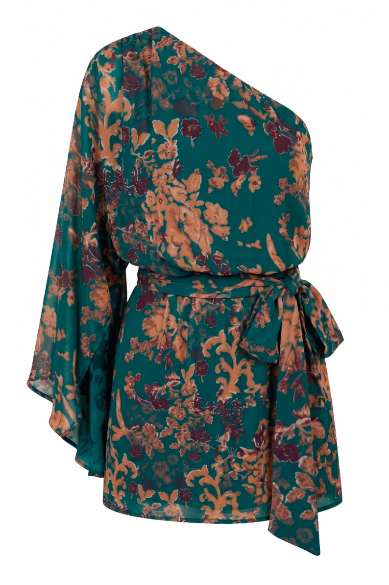
                  
                    VESTIDO FLORES TURQUESA
                  
                