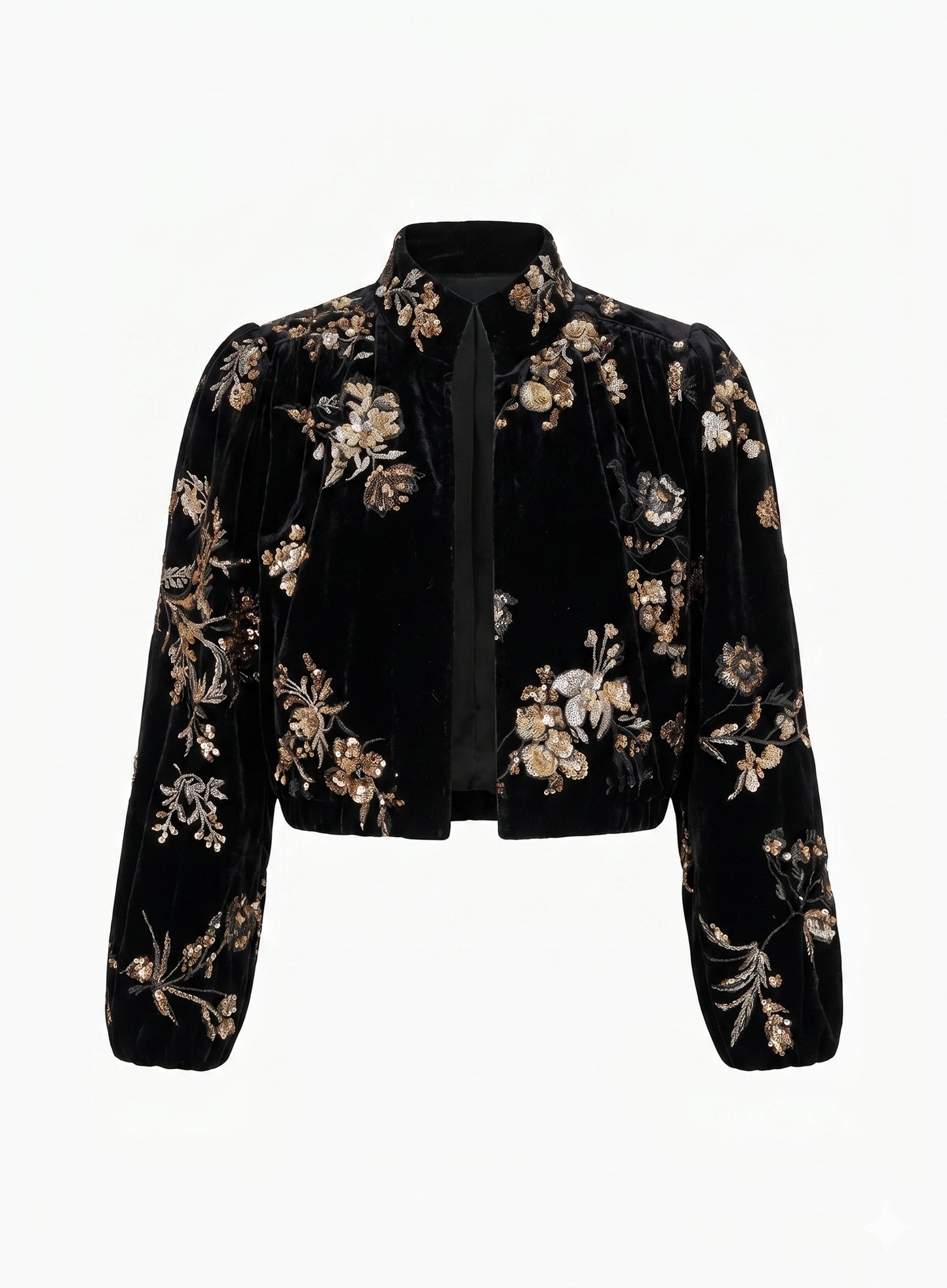 
                  
                    CHAQUETA BOMBER TERCIOPELO BORDADO
                  
                