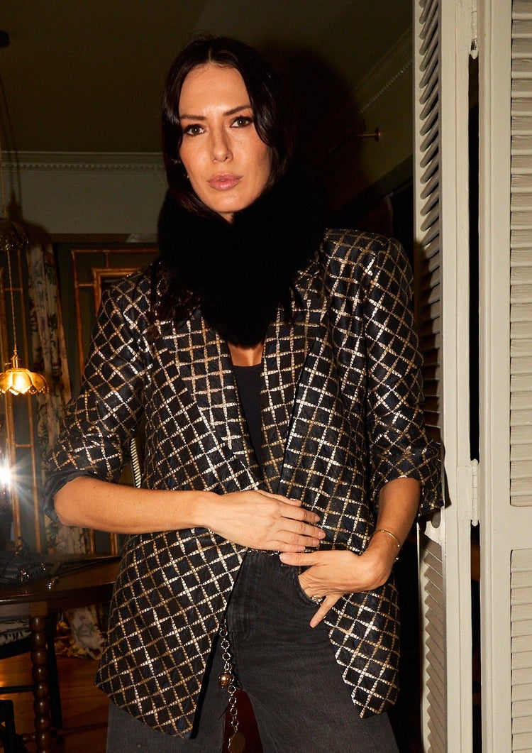 BLAZER BROCADO BRILLOS