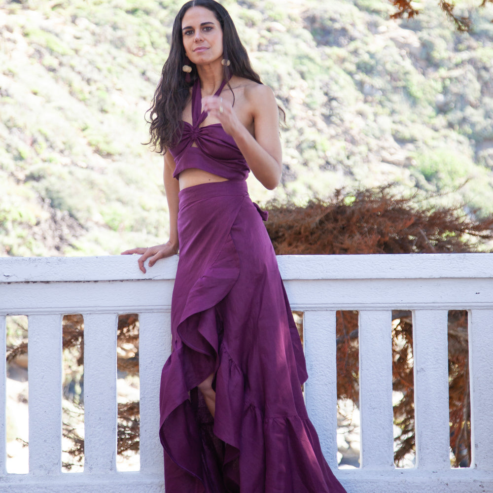 
                  
                    Falda lino vuelos bugambilia
                  
                