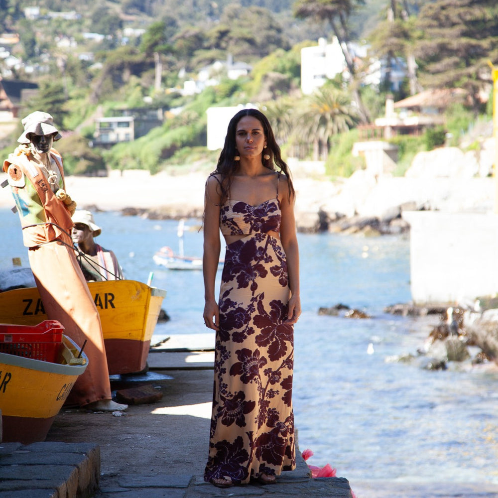 
                  
                    Vestido pasley café lila
                  
                