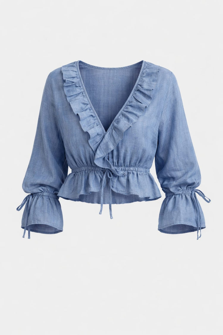 
                  
                    Blusa  mango celeste
                  
                