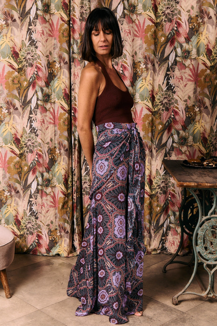 Pantalón retro lila